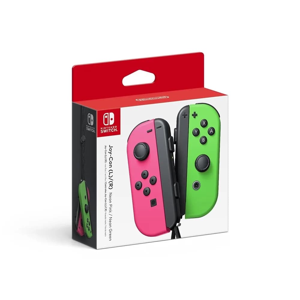 دسته نینتندو سوییچ مدل جوی کان Joy-Con سبز و صورتی نئونی