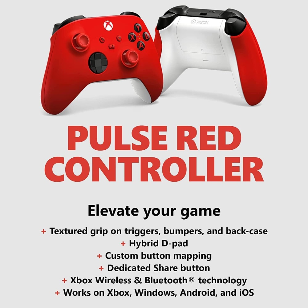 دسته Xbox Series X/S رنگ Pulse Red - 6