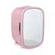 no-brand Cosmetics Cooler Pink Mini Refrigerator 7L
