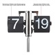 no-brand ساعت ورقه ای پایه بلند Flip Clock مشکی - 4