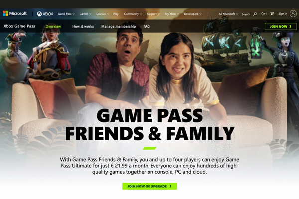 سرویس Xbox Game Pass Friends & Family رسما معرفی شد