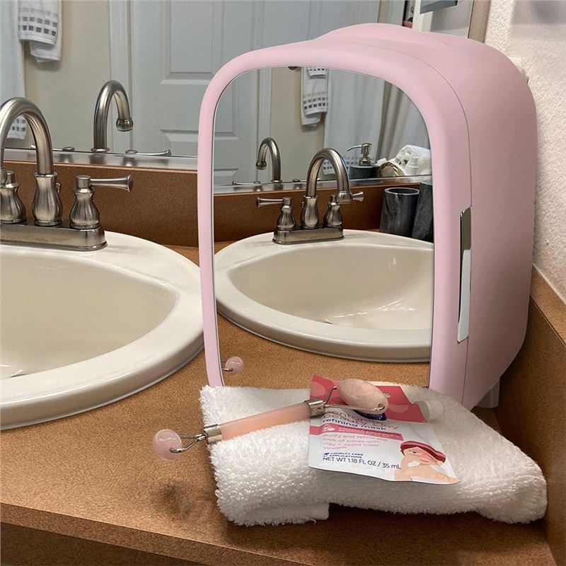 Cosmetics Cooler Pink Mini Refrigerator 7L - 4