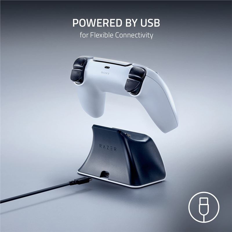 پایه شارژر Razer Quick Charging Stand برای دسته PS5 سفید - 2