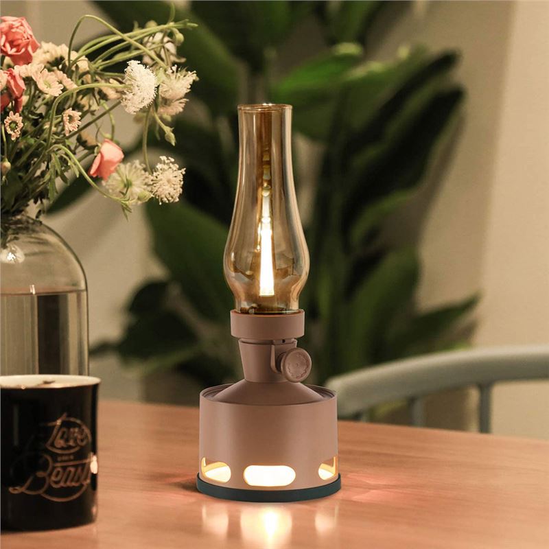 چراغ رومیزی شارژی و قابل حمل Tubicen طرح چراغ نفتی - 3