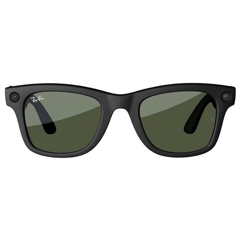عینک هوشمند متا ری‌بن مدل Wayfarer Gen 2 فریم مشکی براق لنز G15 سبز - 2