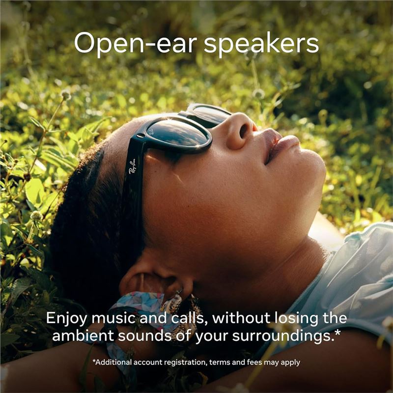 عینک هوشمند متا ری‌بن مدل Wayfarer Gen 1 فریم مشکی مات لنز فوتوکروم سبز گرافیتی - 8