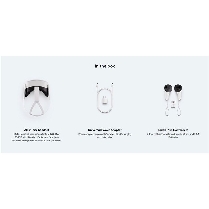 هدست واقعیت مجازی متا کوئست 3S ظرفیت 128 گیگابایت - 5