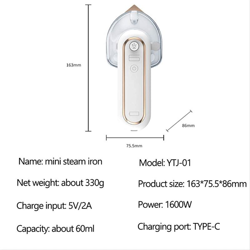اتو بخار مسافرتی مدل Portable Mini Ironing Machine YTJ-01 - 5