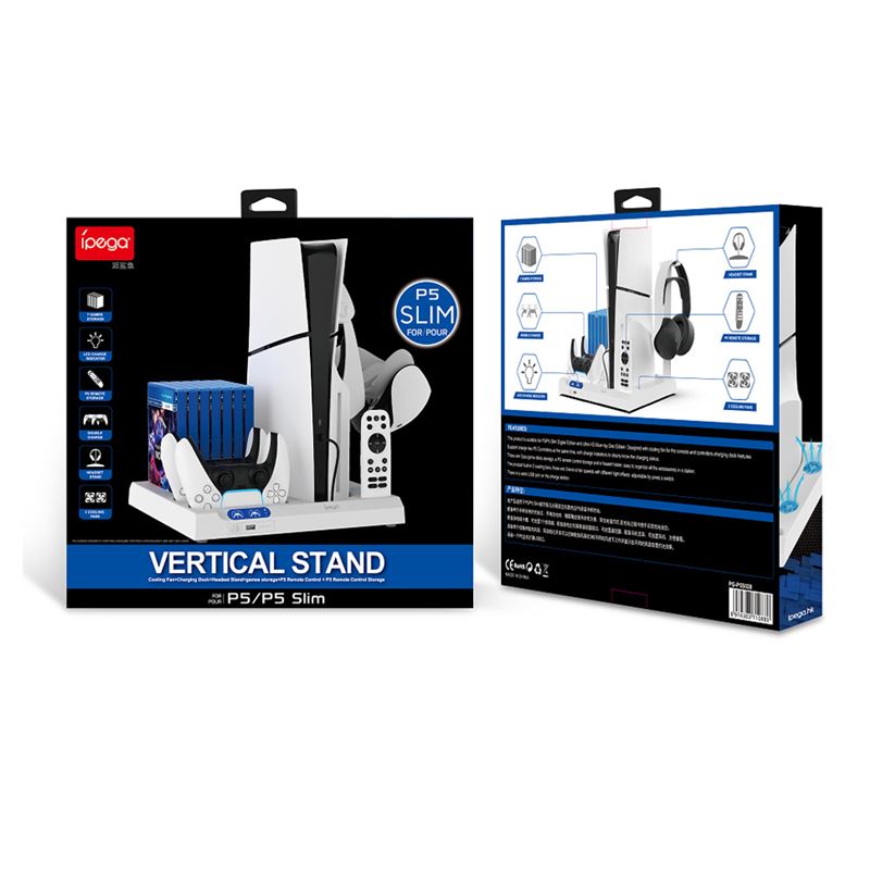 استند چند منظوره فن و شارژ PS5 Slim مدل IPEGA PG-P5S028 - 4