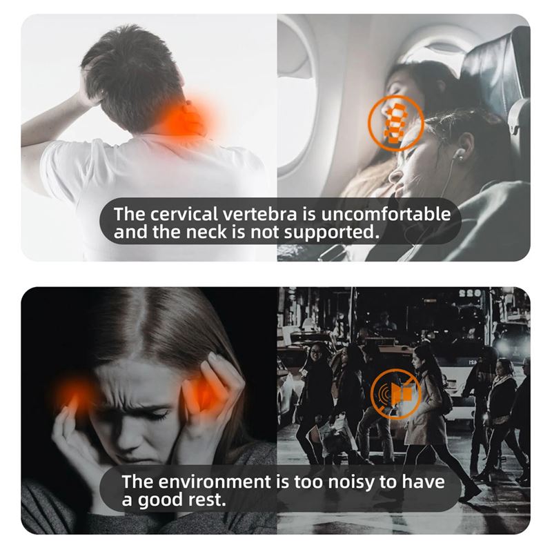 بالش گردنی مسافرتی هوشمند EVERY THINK مدل E2 با قابلیت نویزکنسلینگ - 4