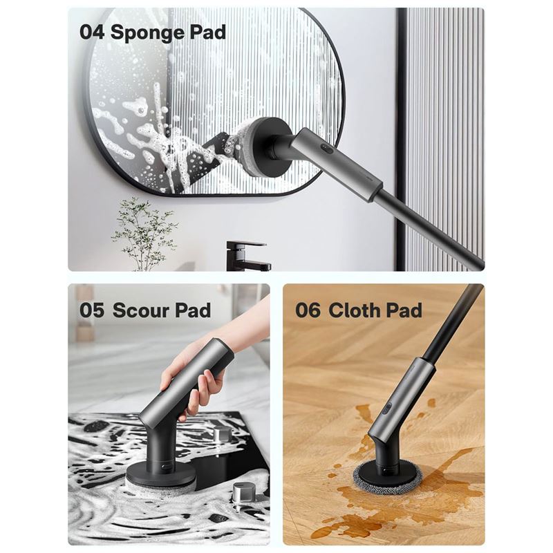 برس و اسکرابر شارژی چند منظوره HOTO Electric Spin Scrubber - 3