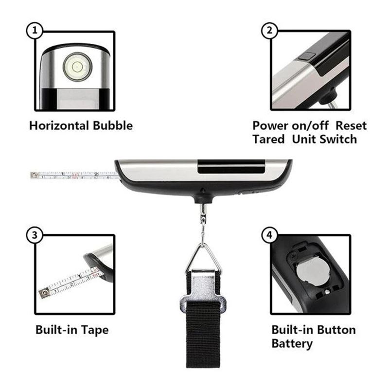 ترازوی دیجیتال چمدان Digital Luggage Scale HYE0907 - 3