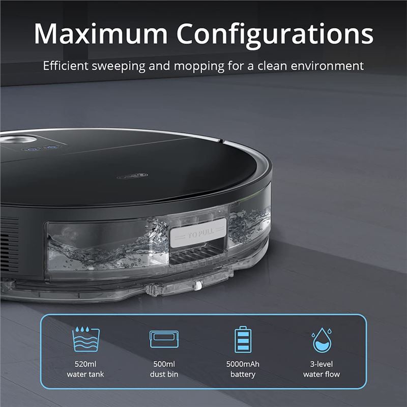 جاروبرقی رباتیک و هوشمند 360 مدل S10 - 2