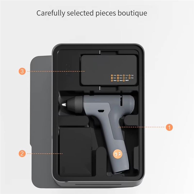 جعبه ابزار کامل همه کاره deli مدل چهار طبقه ADEF - 3