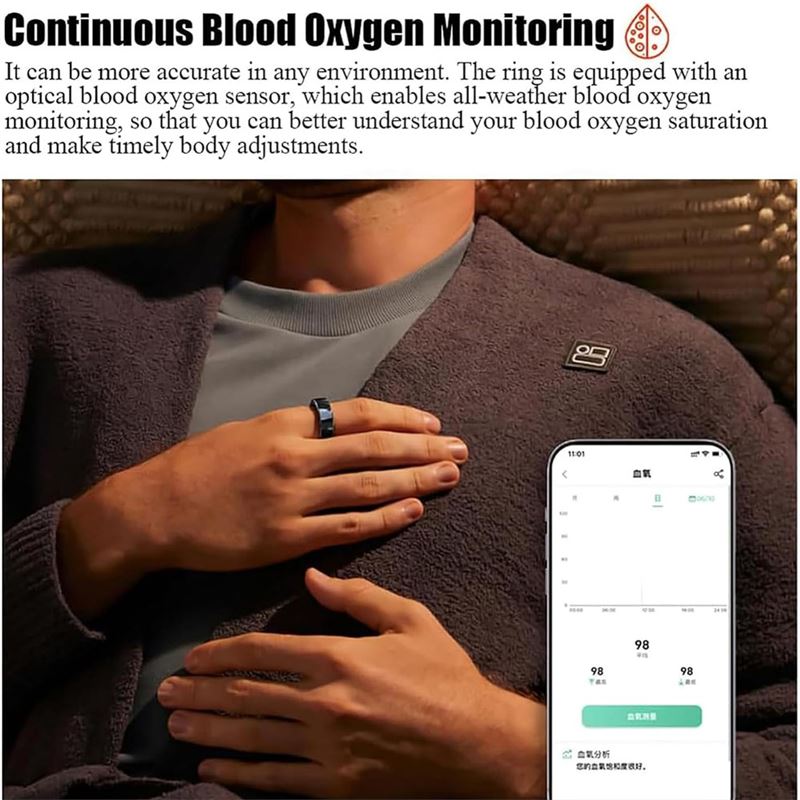 حلقه هوشمند Smart Health Smart Ring R8 - 2