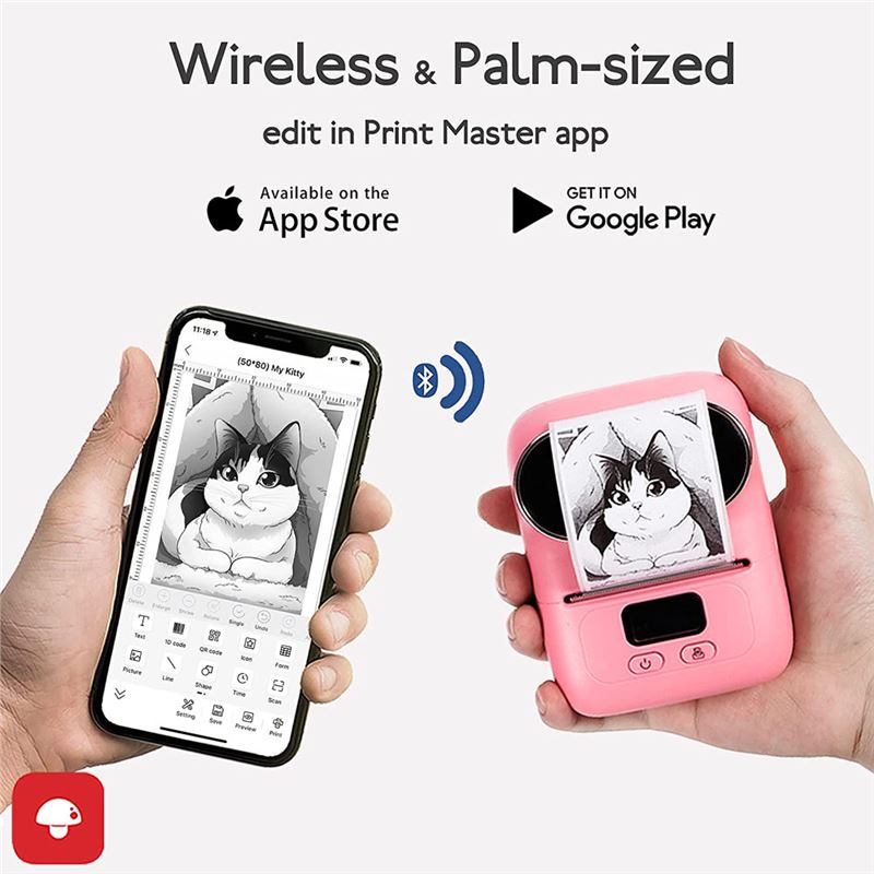 پرینتر لیبل زن حرارتی و قابل حمل Phomemo مدل M110 - 3