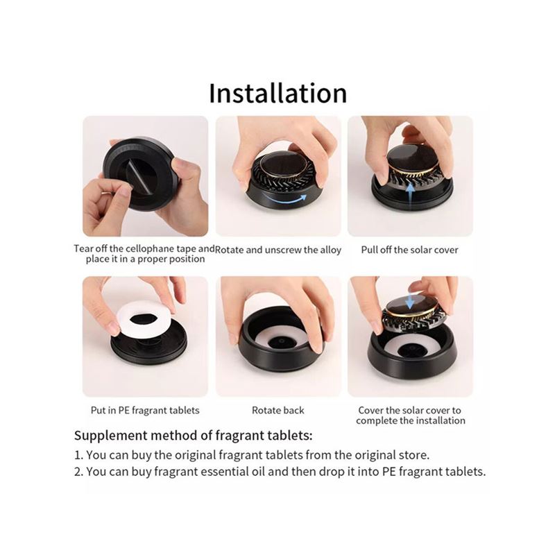 خوشبو کننده خورشیدی چرخان اتومبیل Rock مدل RAM0021 - 4