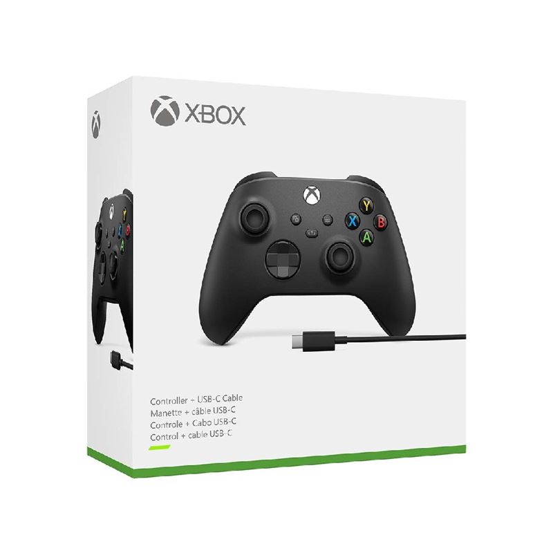 دسته Xbox Series X/S رنگ Carbon Black همراه کابل - 2