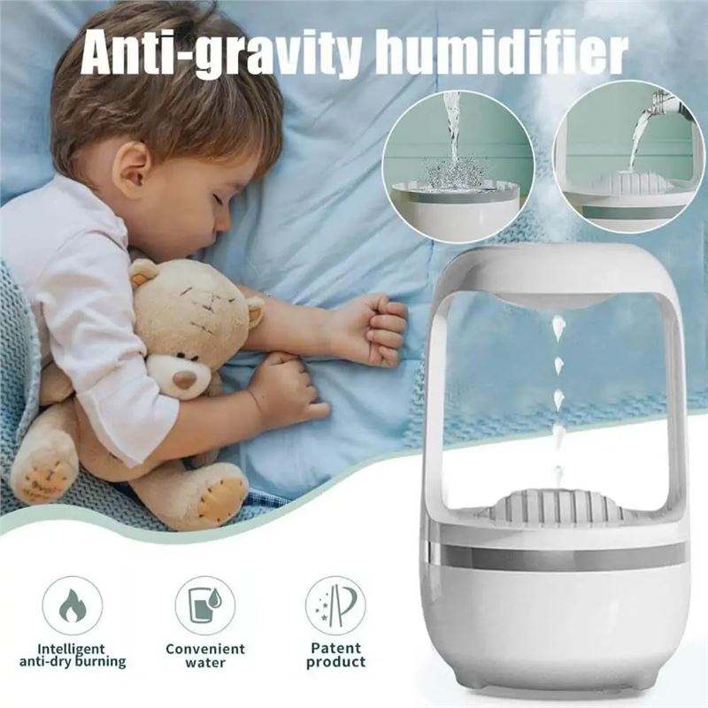 دستگاه بخور سرد مدل Anti Gravity Water Drops Humidifier - 4