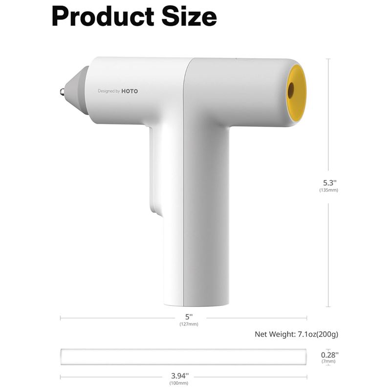 دستگاه چسب حرارتی تفنگی شارژی HOTO مدل QWRJQ002 - 6