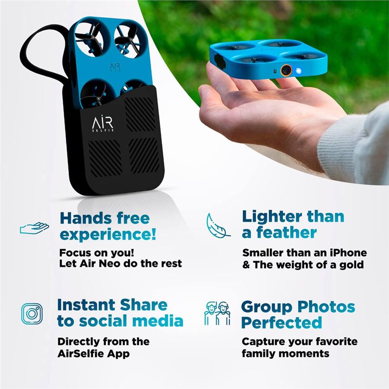 دوربین سلفی پرنده AirSelfie مدل Air Neo همراه پاوربانک - 8