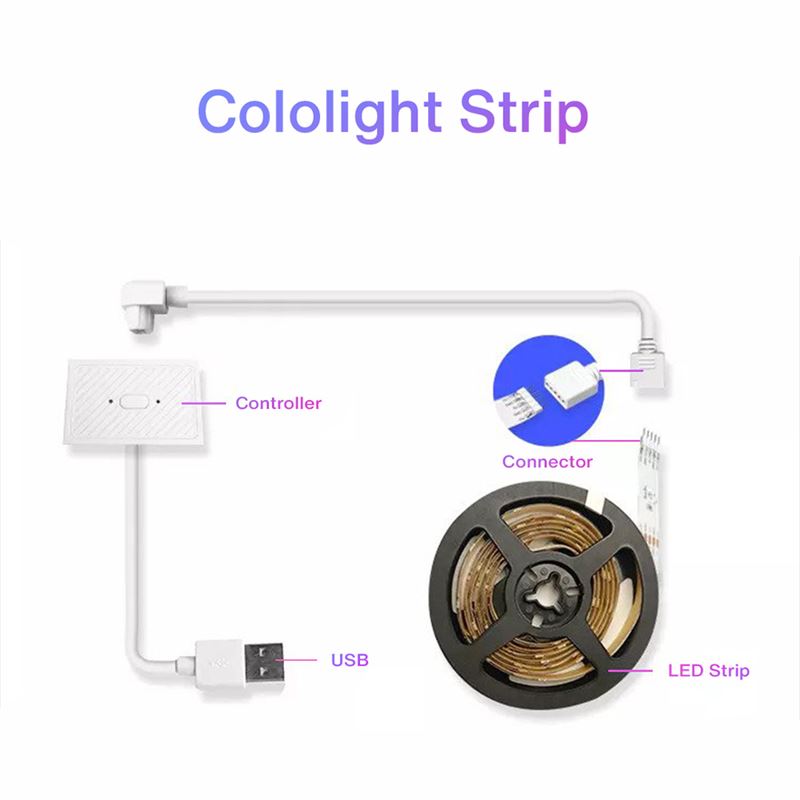 ریسه هوشمند 2 متری 30LED کولولایت Cololight Strip Starter Kit - 3