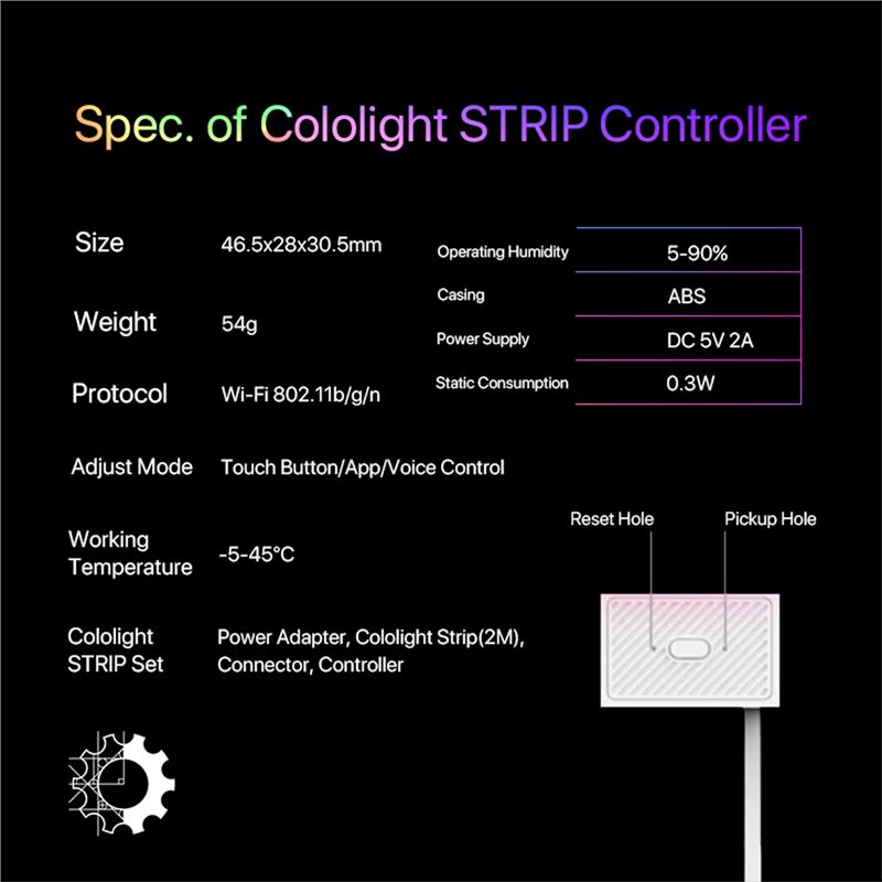 ریسه هوشمند 2 متری 30LED کولولایت Cololight Strip Starter Kit - 4