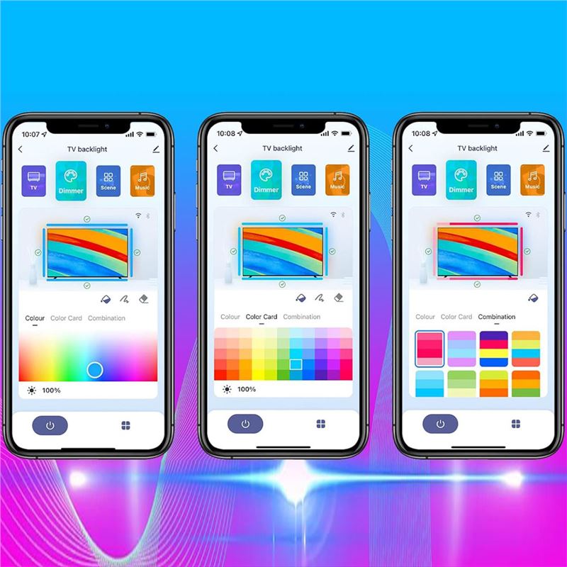 ریسه هوشمند پشت تلویزیون RGB LED TV Backlight K88 - 3