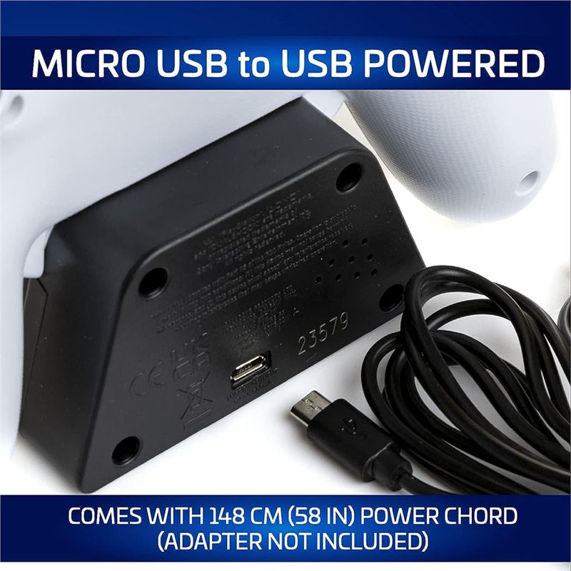 ساعت رومیزی Paladone طرح دسته PS4 سفید - 4