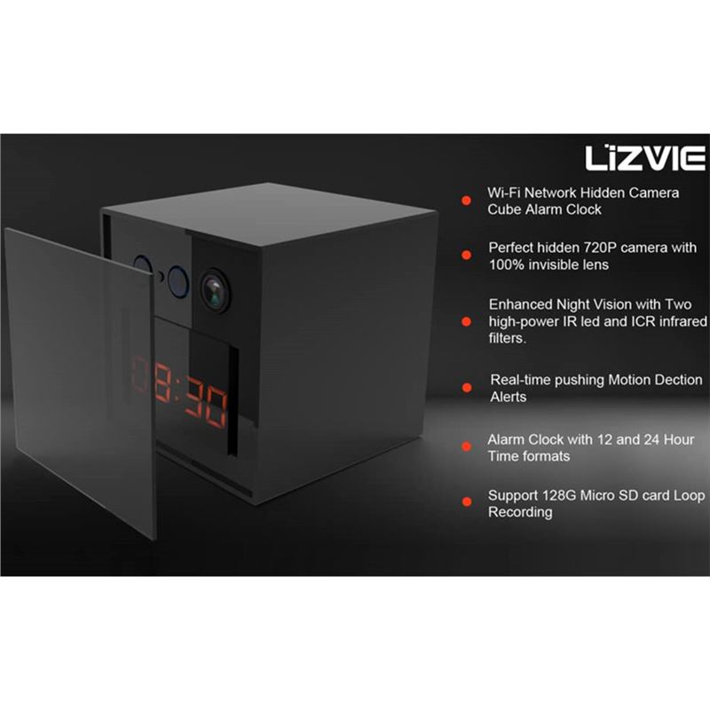 ساعت رومیزی دوربین دار و هوشمند LIZVIE H200Base - 3