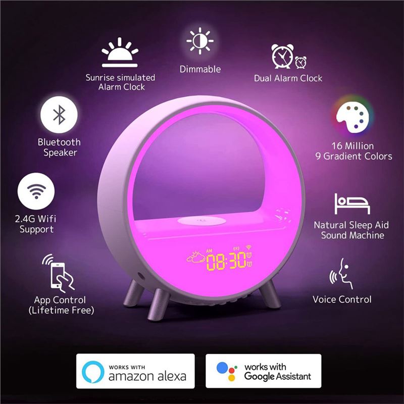 ساعت رومیزی هوشمند Smart Wake Up Light - 4