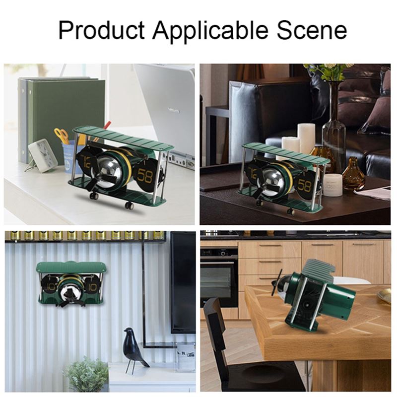 ساعت ورقه ای طرح هواپیما Flip Clock Airplane HY-F029 - 2