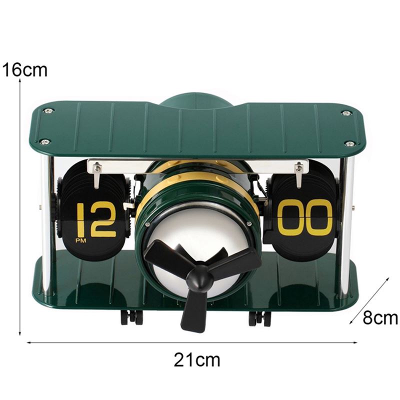ساعت ورقه ای طرح هواپیما Flip Clock Airplane HY-F029 - 4