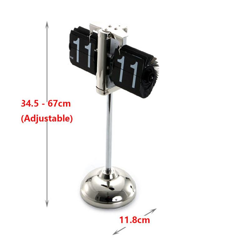 ساعت ورقه ای پایه بلند Flip Clock مشکی - 3