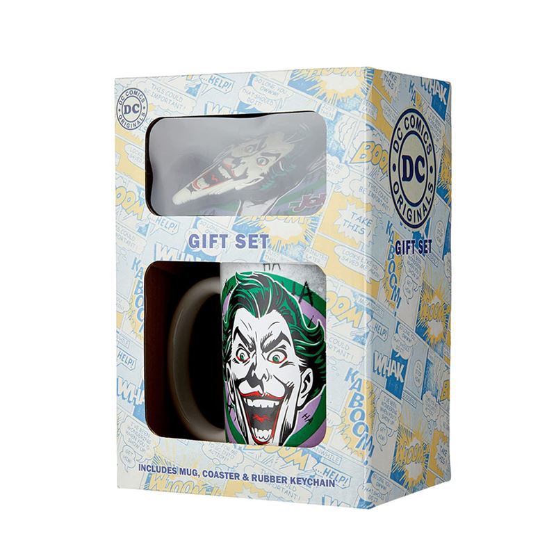 ست ماگ + زیر لیوانی + جاسوئیچی Pyramid طرح جوکر DC - 2