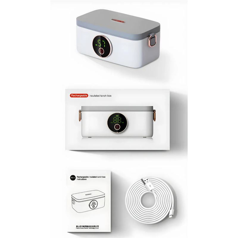 ظرف غذای برقی و لانچ باکس استیل مدل FH-1 - 8