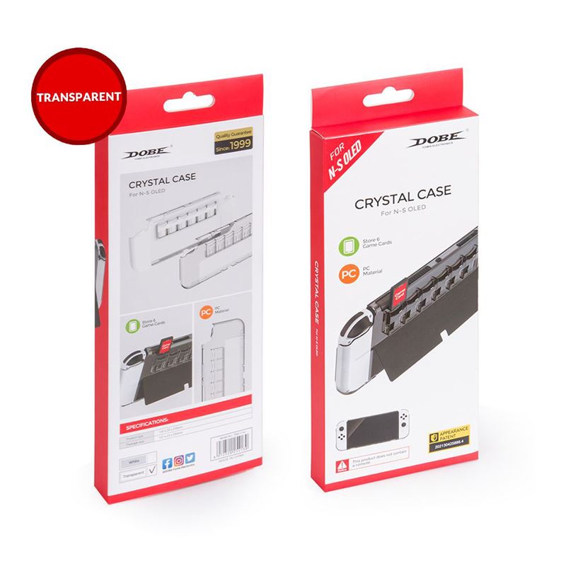 قاب کریستالی محافظ نینتندو سوییچ Dobe Crystal Case for N-S OLED - 4