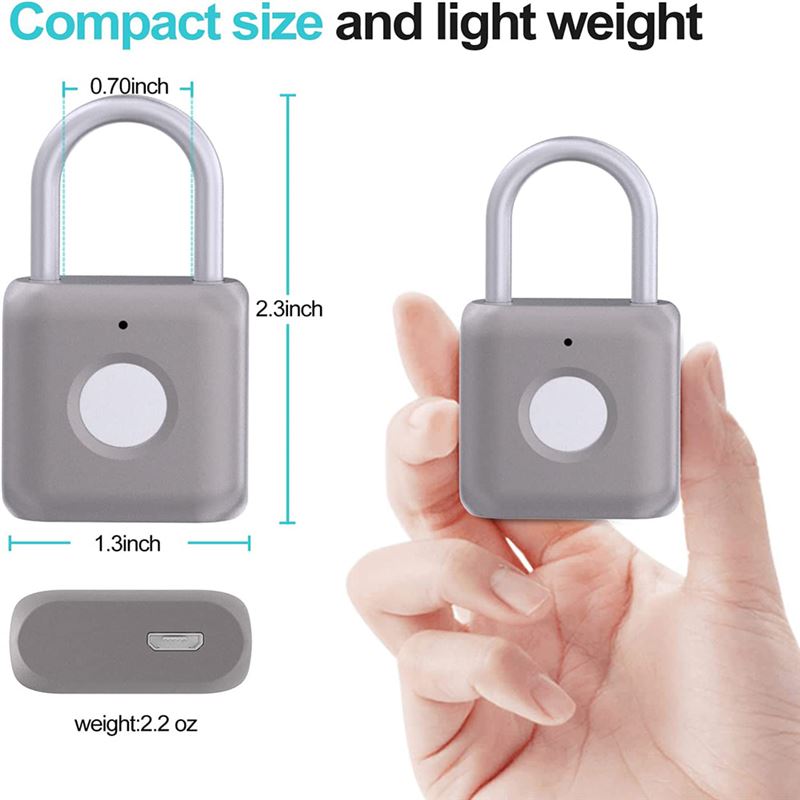 قفل هوشمند لمسی Fingerprint Smart Padlock - 6