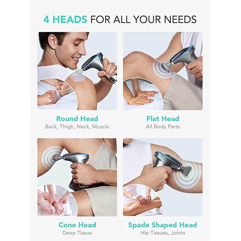 ماساژور تفنگی حرارتی SKG Massage Gun F7-E - 5