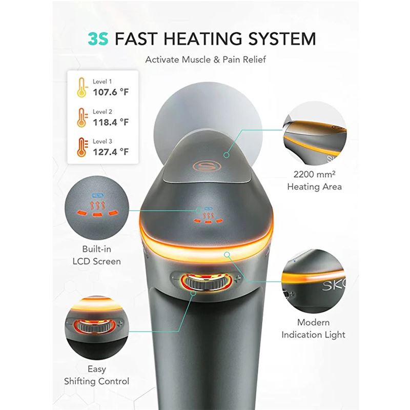 ماساژور تفنگی حرارتی SKG Massage Gun F7-E - 4