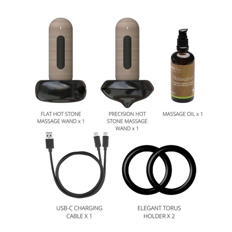 ماساژور سنگی دسته چوبی ELEEELS مدل S2 - 6