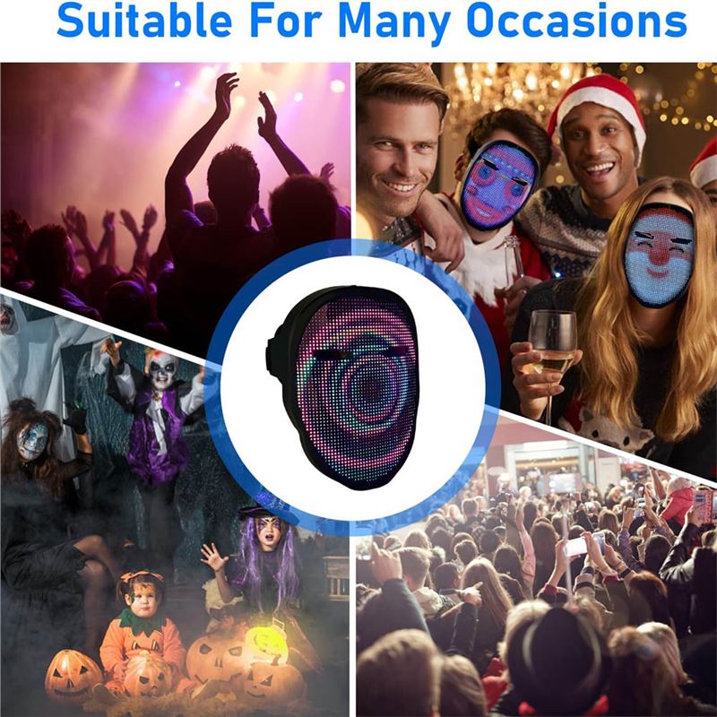 ماسک LED هوشمند مدل Shining App Mask - 3