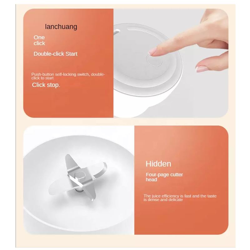 شیکر برقی و مخلوط کن قابل حمل Fresh Juice مدل 450ML - 3