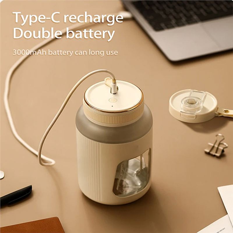 مخلوط کن و شیکر شارژی CEOOL 600ml مدل GC-Z07 - 3