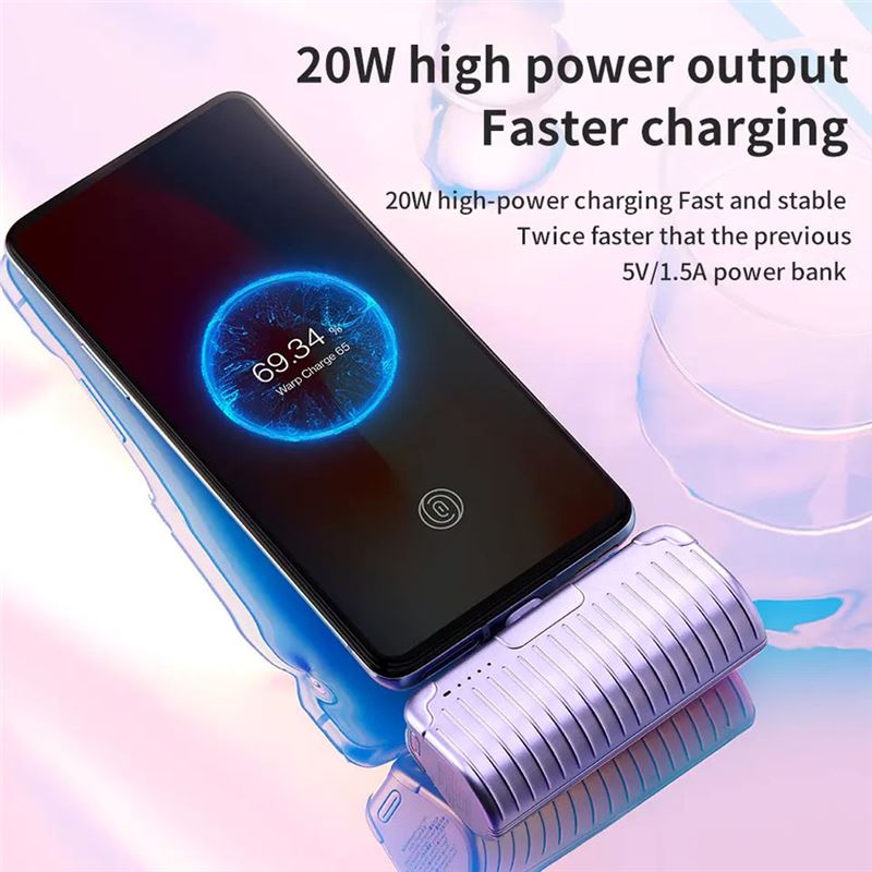 مینی پاوربانک همراه راک مخصوص آیفون P82 Lightning 4800mAh - 4