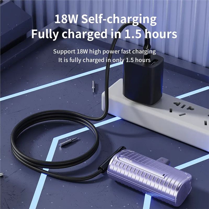 مینی پاوربانک همراه راک مخصوص آیفون P82 Lightning 4800mAh - 5