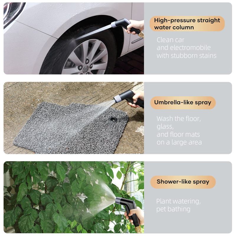 نازل تفنگی کارواش به همراه شلنگ برند ROCK مدل RST10744 - 3