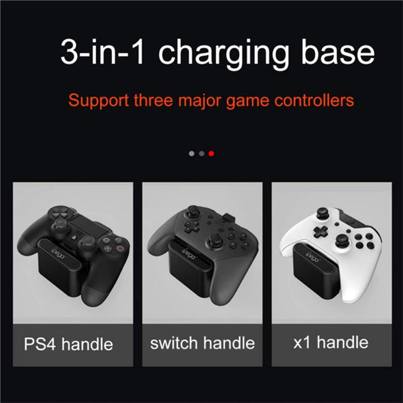 پایه شارژ سه کاره ipega مناسب دسته NS/X1/PS4 - 5