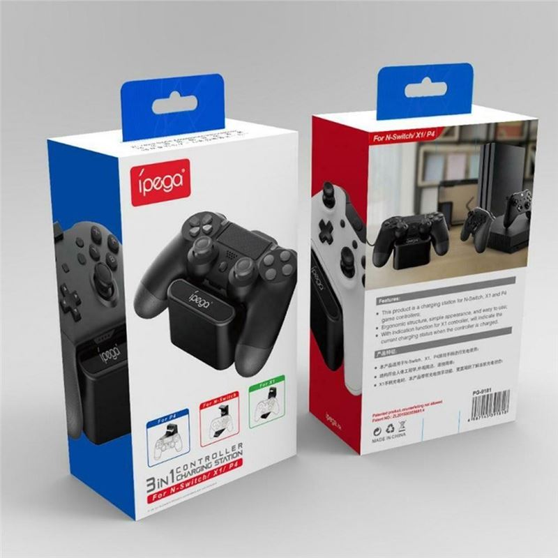 پایه شارژ سه کاره ipega مناسب دسته NS/X1/PS4 - 4