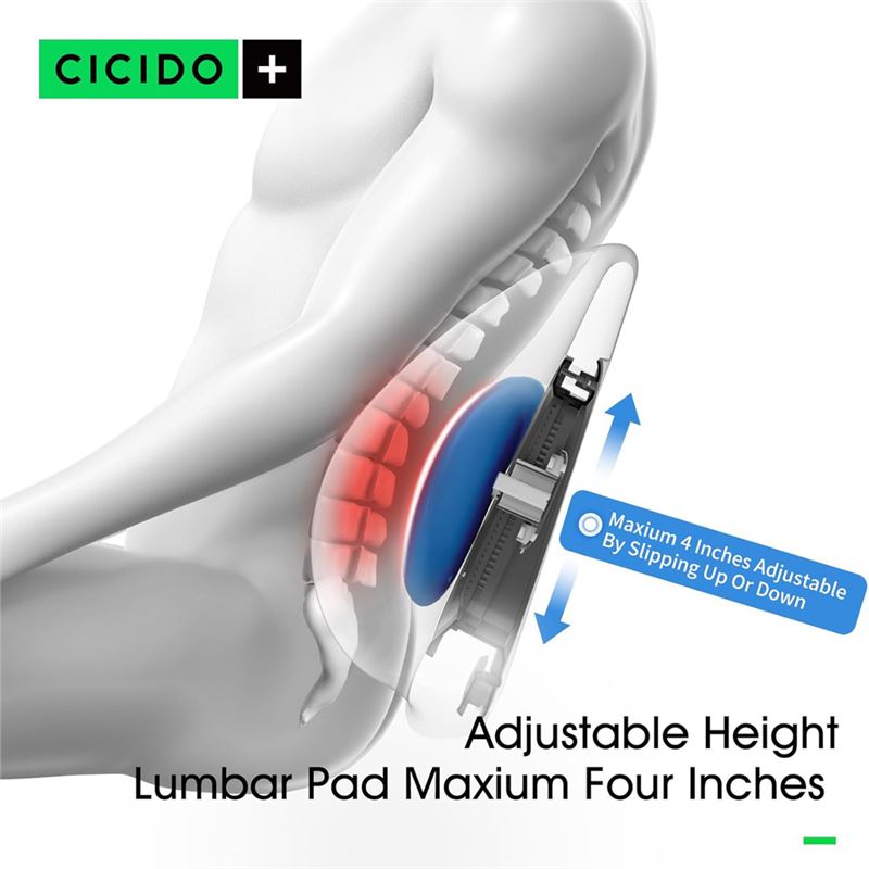 پشتی طبی صندلی اداری و خودرو محافظ گودی کمر CICIDO - 10